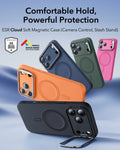 iPhone 17 Pro Cloud Soft Magnetic Case (Camera Control, Stash Stand) - Black ESR ESR