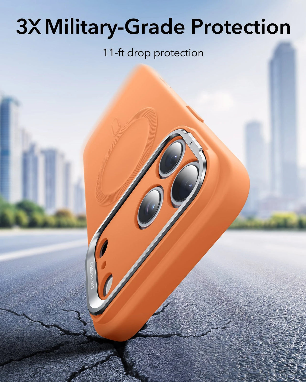 iPhone 17 Pro Cloud Soft Magnetic Case (Camera Control, Stash Stand) - Orange ESR ESR