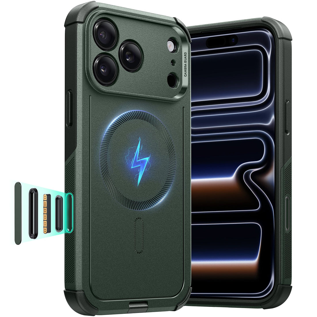 iPhone 17 Pro Cyber Tough Magnetic Case (Camera Control) - Olive Green ESR ESR