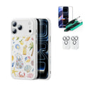 Withe Shell iPhone 17 Pro Max Magsafe Case pair  Armorite Tempered Glass Screen Protector