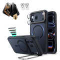 iPhone 17 Pro Max Classic Magsafe Case with Corning Glass Screen Protector Frosted Black