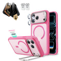 iPhone 17 Pro Max Classic Magsafe Case with Corning Glass Screen Protector Frosted Pink