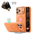 iPhone 17 Pro Max Cloud Soft  Magsafe Case with Corning Glass Screen Protector Orange