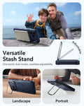 ESR iPhone 17 Pro Max Cyber Tough Magsafe Case Camera Control Blue Versatile Stash Stand