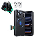 iPhone 17 Pro Max Cyber Tough Magsafe Case with Privacy Screen Protector Black