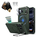 iPhone 17 Pro Max Cyber Tough Magsafe Case with Corning Glass Screen Protector Green