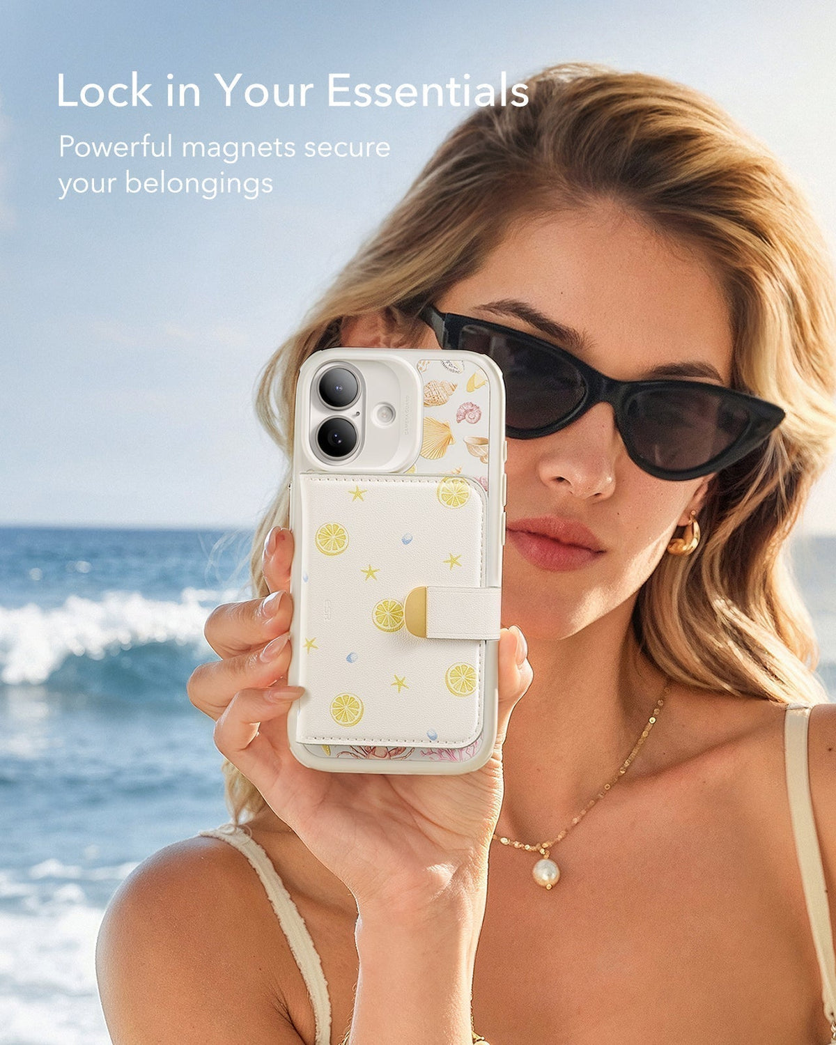 ESR Withe Shell iPhone 17 Magsafe Case with Aura Clutch MagSafe Wallet  Lock in Your Essentials