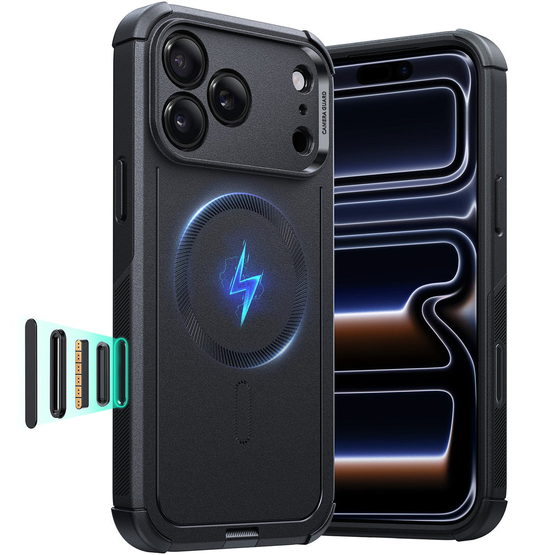 iPhone 17 Pro Max Cyber Tough Magnetic Case (Camera Control) - Black ESR ESR