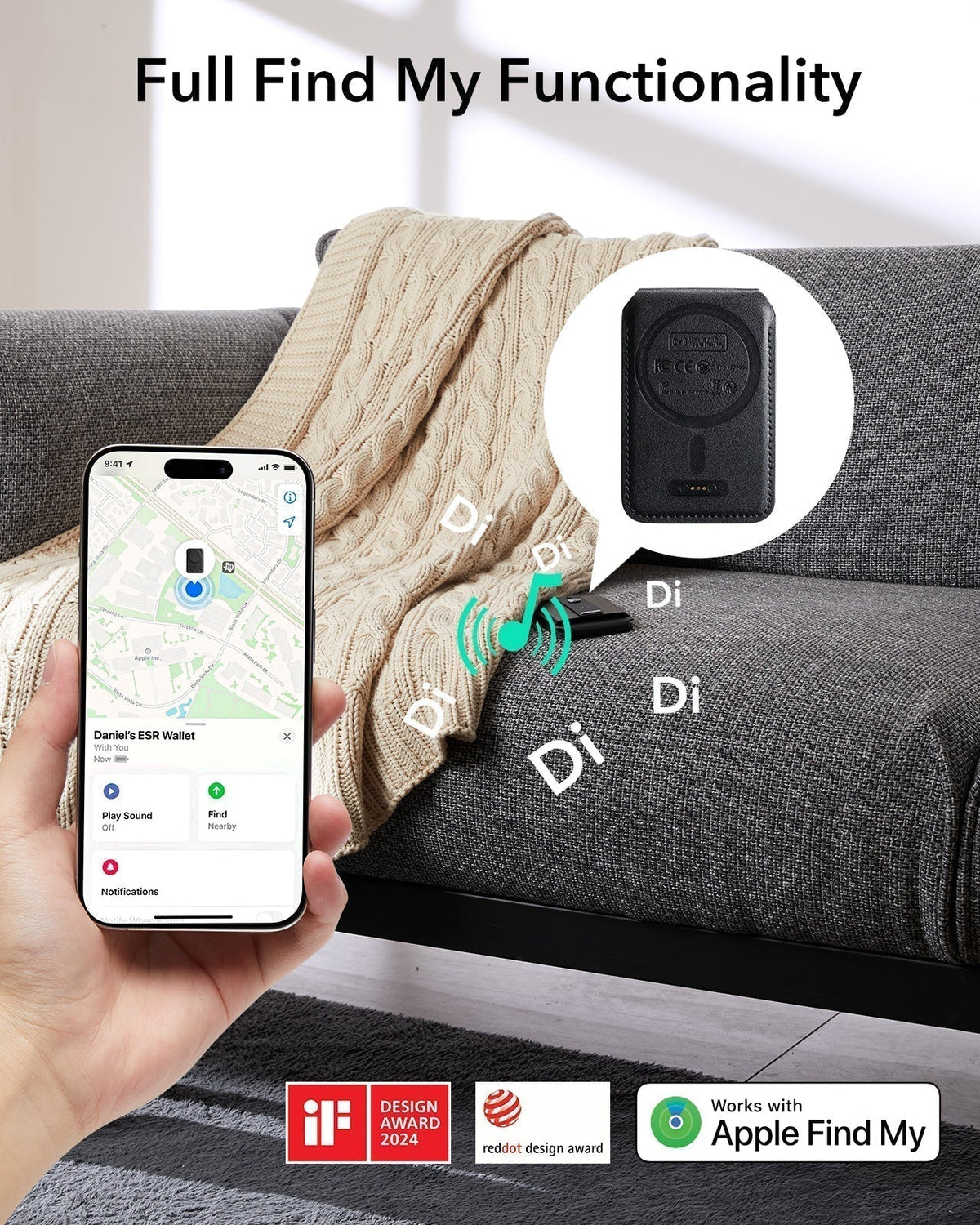 iPhone 17 Classic Hybrid Magsfae Case With Magsafe Wallet Clear Full Find My Functionality