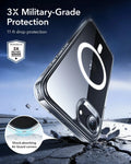  iPhone 17e Classic Hybrid Magsafe Case Clear 3X Military-Grade Protection