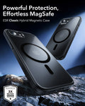 ESR iPhone 17e Classic Hybrid Magsafe Case Frosted Black Powerful Protection Effortless MagSafe