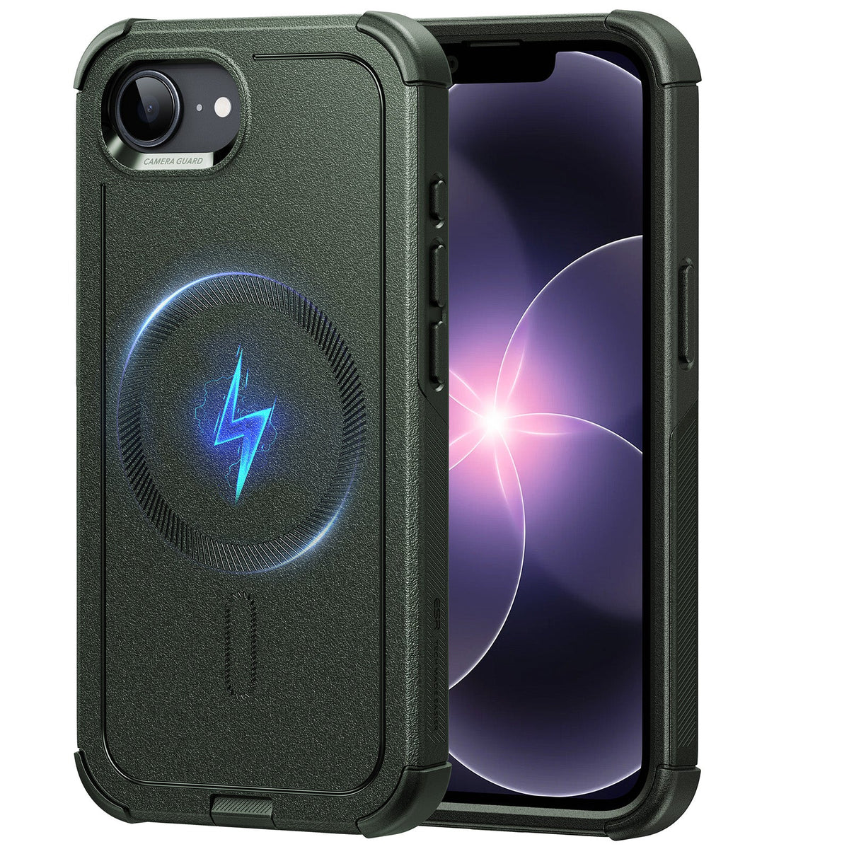 iPhone 17e Cyber Tough Magnetic Case Green