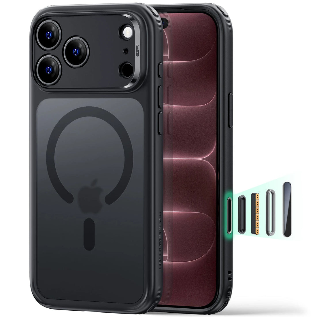 Frosted Black iPhone 18 Pro Magsafe Slim Phone Case