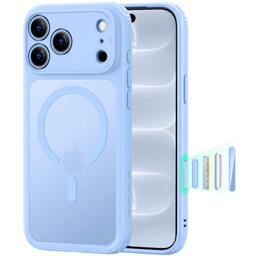 Frosted Misty Blue iPhone 18 Pro Magsafe Slim Phone Case