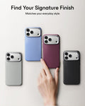 Misty Blue Vegan Leather iPhone 18 Pro Max Magsafe Case with Stand  Find Your Signature Finish