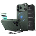 Green iPhone 18 Pro Max Tough Phone Case Magsafe with Stand