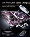ESR Clear Shimmer iPhone 18 Pro Magsafe Slim Phone Case Slim Profile, Full-Speed Charging