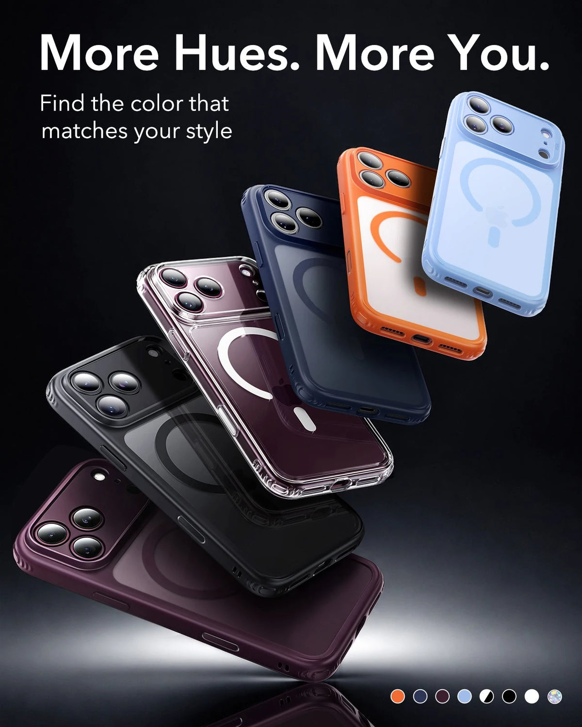 ESR  Clear Shimmer iPhone 18 Pro Max Magsafe Slim Phone Case More Hues. More You.
