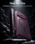 ESR Frosted Deep Burgundy iPhone 18 Pro Max Magsafe Slim Phone Case Hue Do You