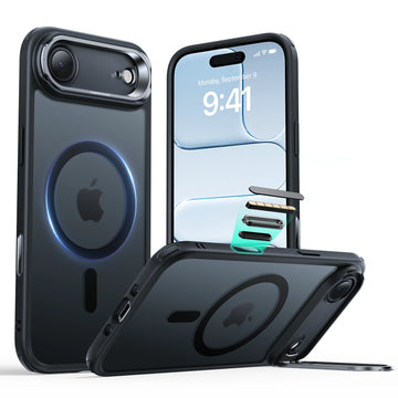 iPhone Air Classic Hybrid Magnetic Case (Camera Control, Stash Stand) - Frosted Black ESR ESR