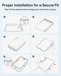 Frosted Misty Blue iPhone 18 Pro Max Magsafe Slim Phone Case with Stand Proper Installation for a Secure Fit