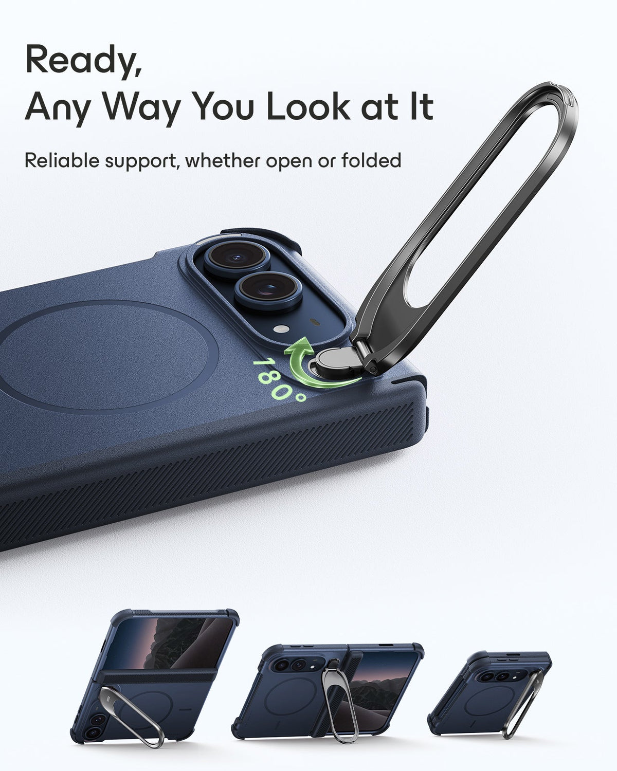 Night Sky iPhone Duo Tough Phone Case Magsafe with Stand Ready, Any Way You Look at It