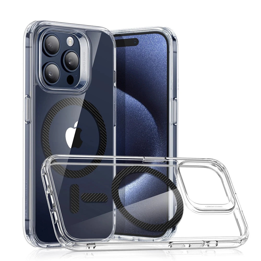 iPhone 15 Pro Classic Hybrid Case (HaloLock) - Carbon Fiber ESR ESR