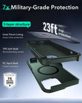 iPhone 13 Pro Cyber Tough Magnetic Case (Stash Stand) - Green ESR ESR