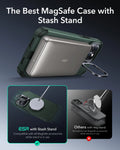 iPhone 13 Pro Cyber Tough Magnetic Case (Stash Stand) - Green ESR ESR
