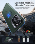 iPhone 13 Pro Max Cyber Tough Magnetic Case (Stash Stand) - Green ESR ESR