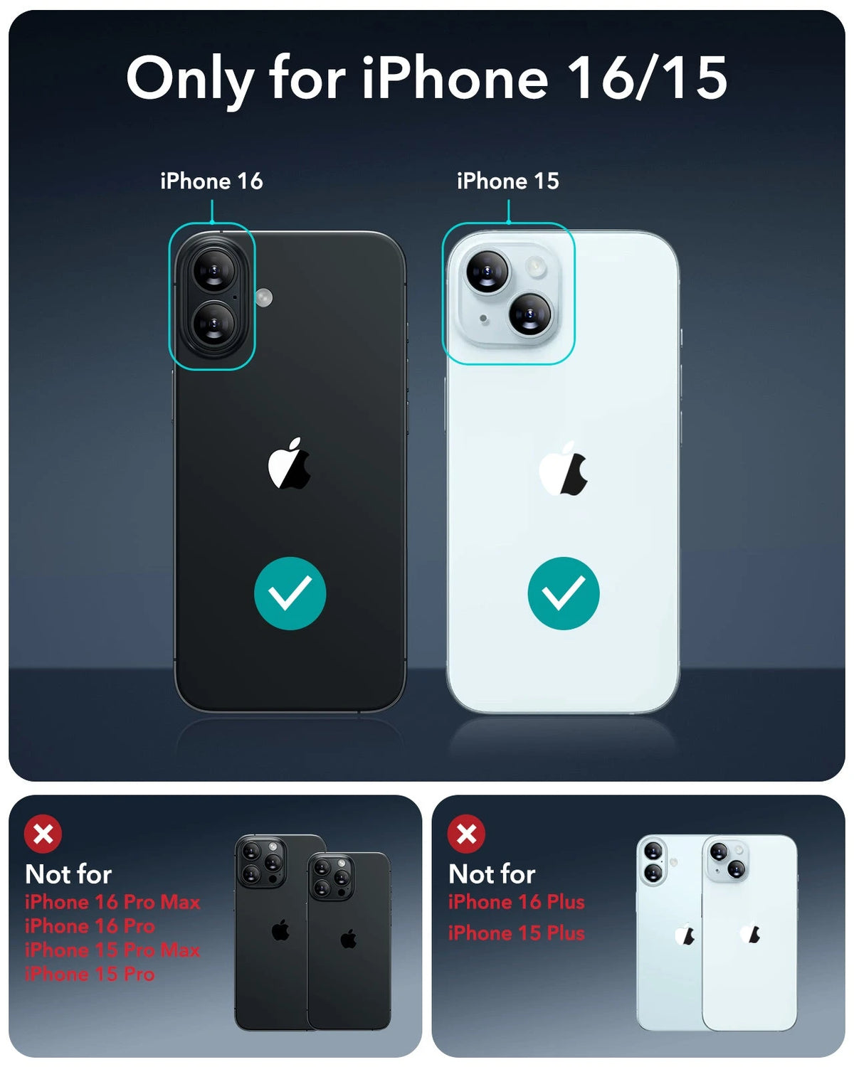 iPhone 16/15 UltraFit Armorite Privacy Screen Protector - 3 Pack ESR ESR