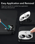 iPhone 16 Plus Classic Hybrid Magnetic Case (Camera Control, Stash Stand) & Privacy Screen Protector Bundle - Clear Black ESR ESR