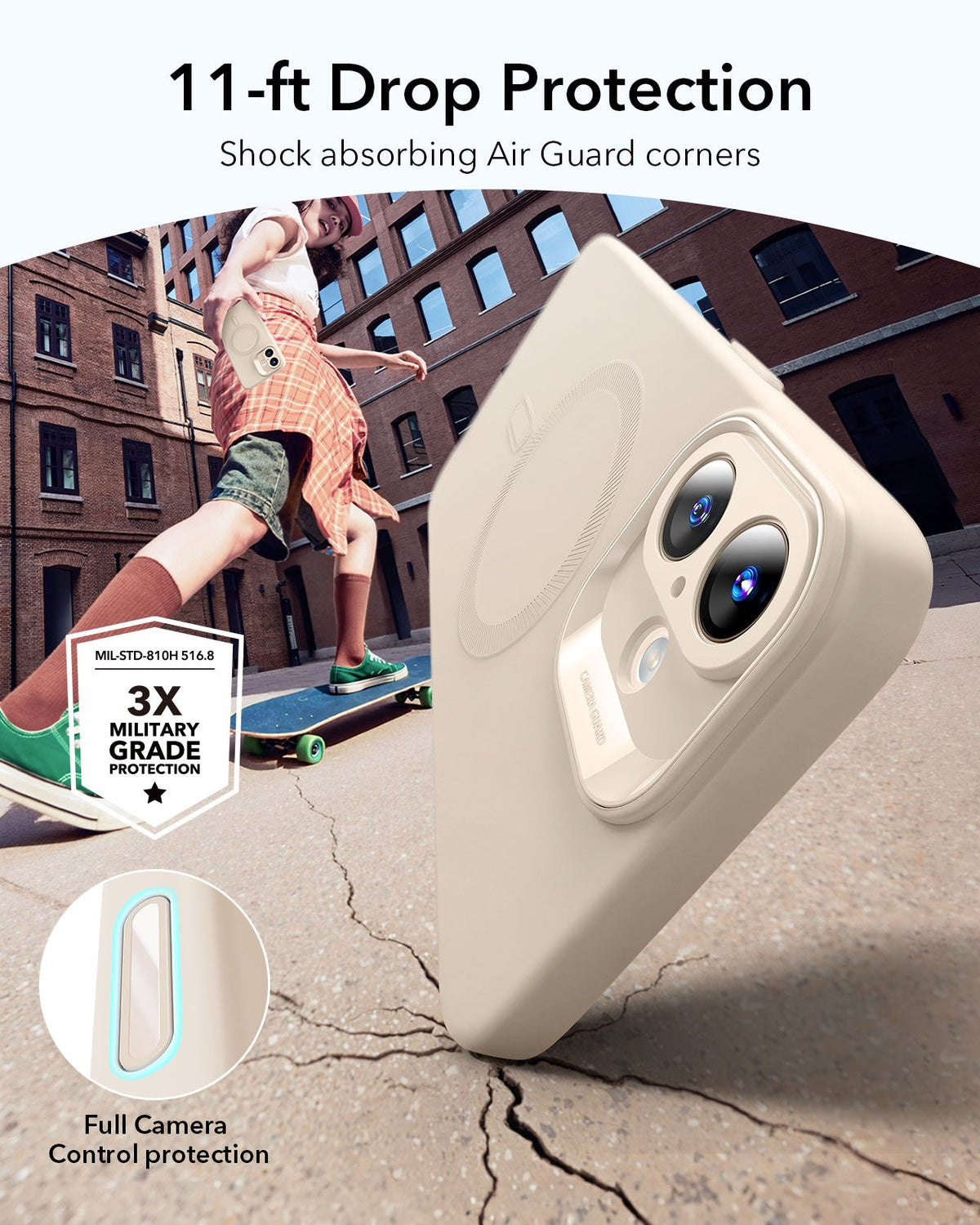 iPhone 16 Plus Cloud Soft Magnetic Case (Camera Control) - Light Tan ESR ESR